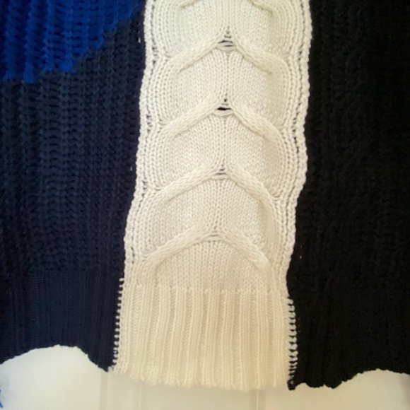 Free Generation Color Block Fringe Sleeve Sweater Size Small - Picture 6 of 11